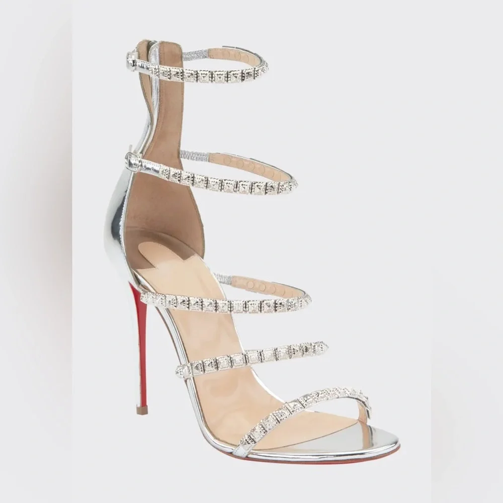 CHRISTIAN LOUBOUTIN
Forever Girl 100 Red Sole Sandals - Picture 1 of 7